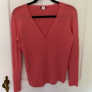 J crew cardigan. Salmon color. Size L.